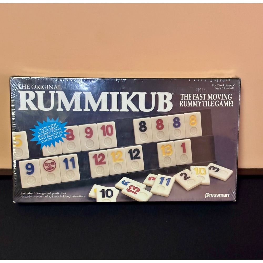Pressman The Original Rummikub Rummy Tile Game 1990 Vintage Sealed 400